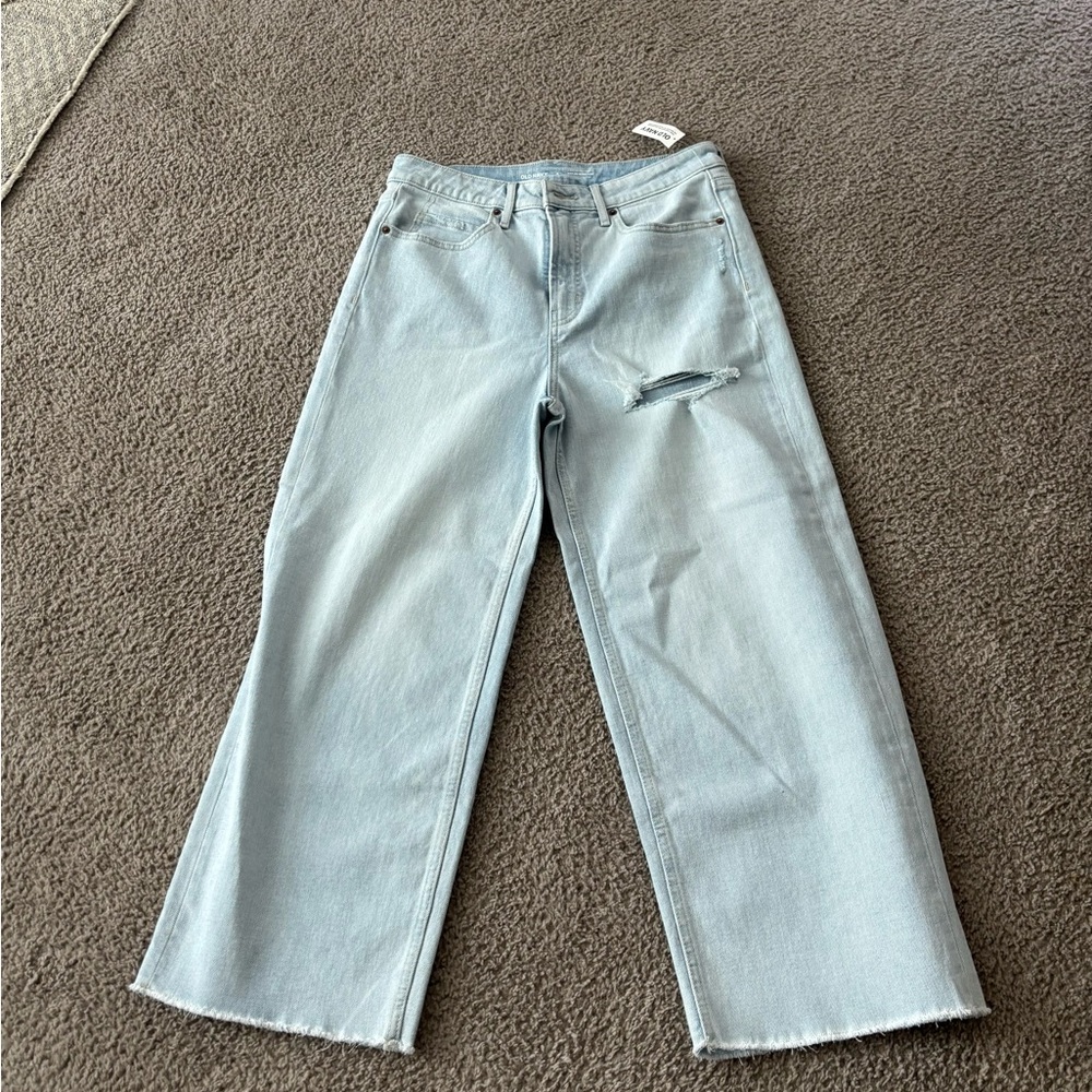Old Navy Light Blue Straight Leg Women's Jeans